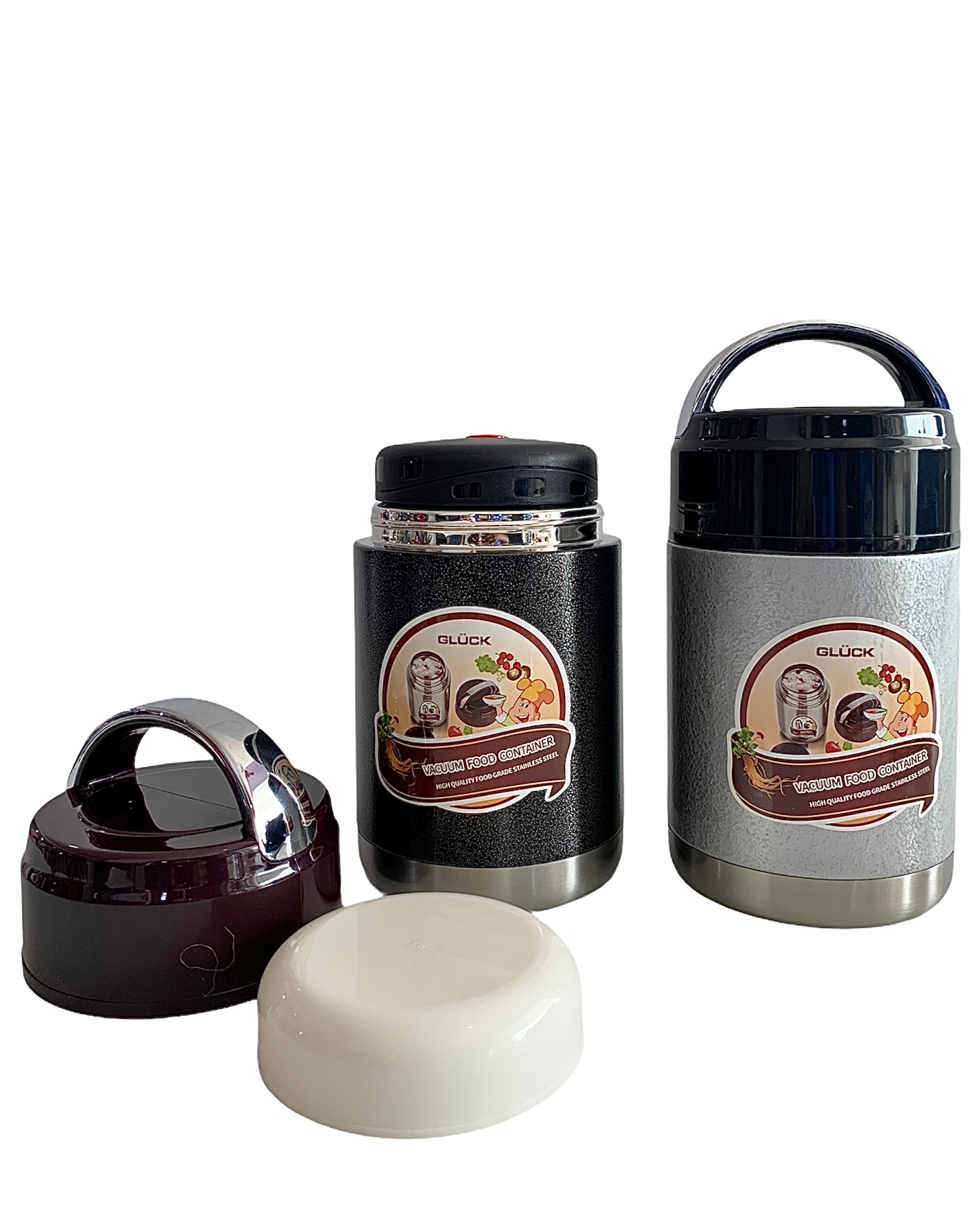 Gluck Vacuum Insulated Stainless Steel Food Jar (850ml).