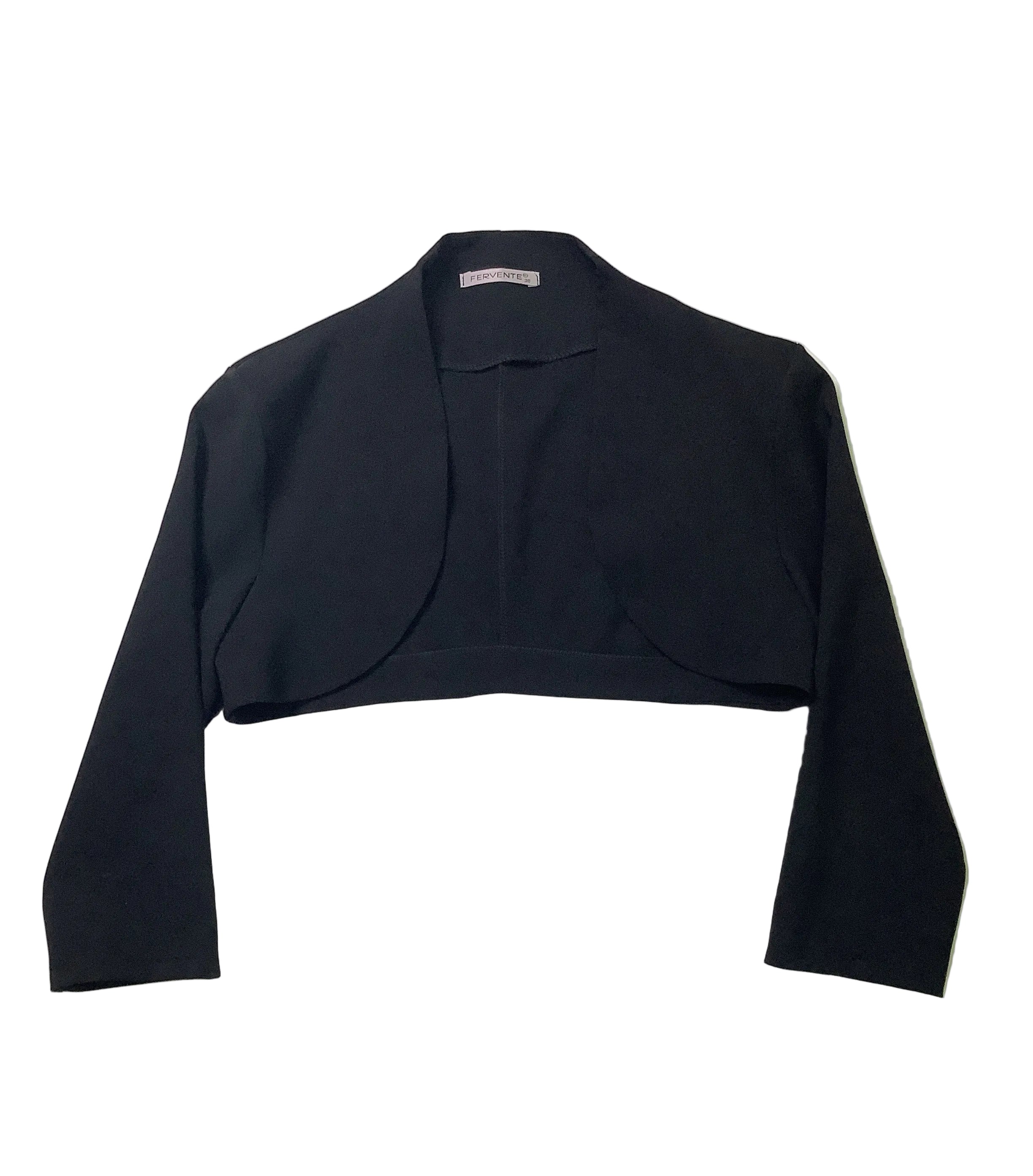 Fervente Black Long Sleeve Girls Jacket