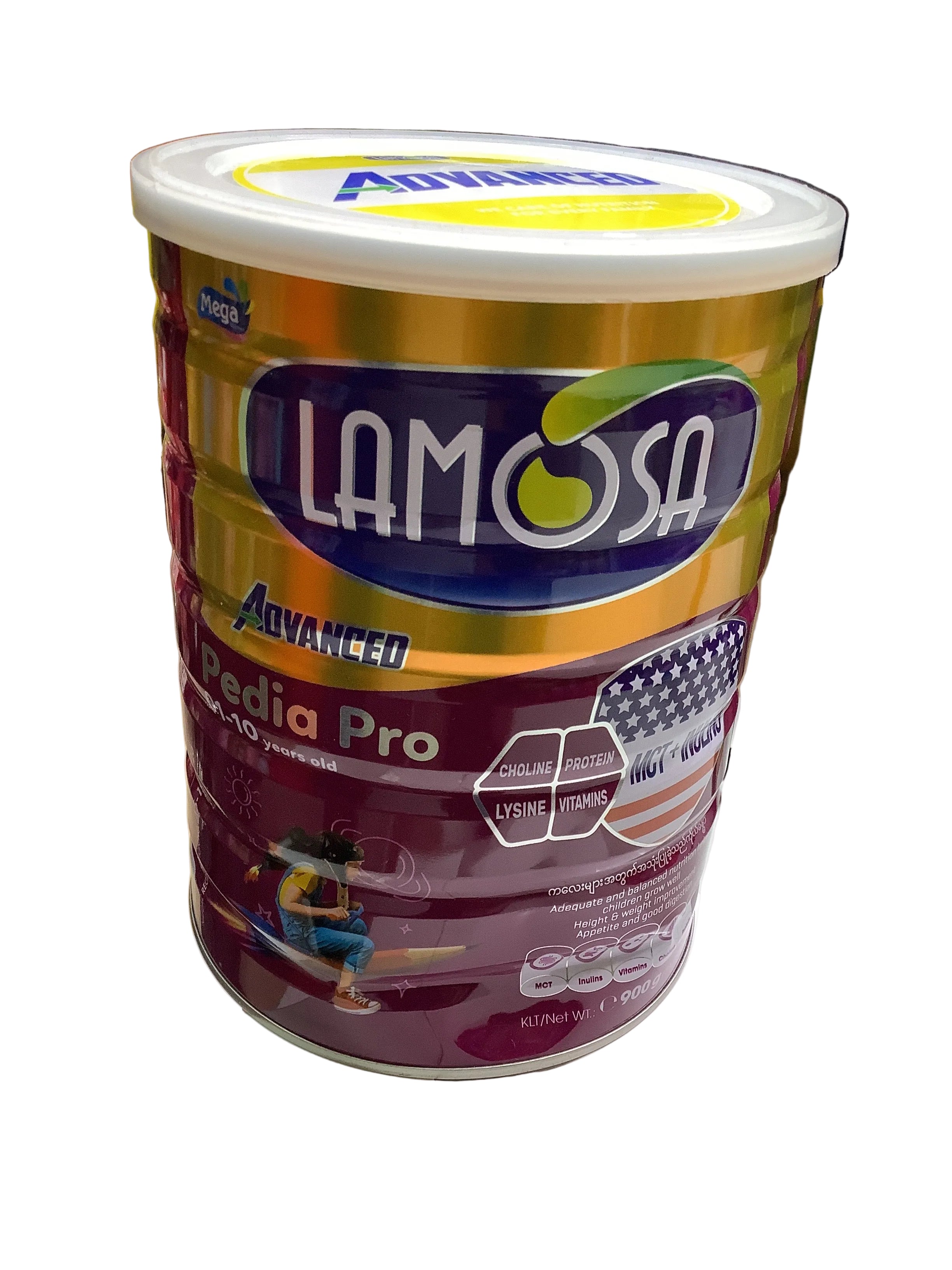 Lamosa Advanced Pedia Pro Supplement Milk 1-10yrs (900g)