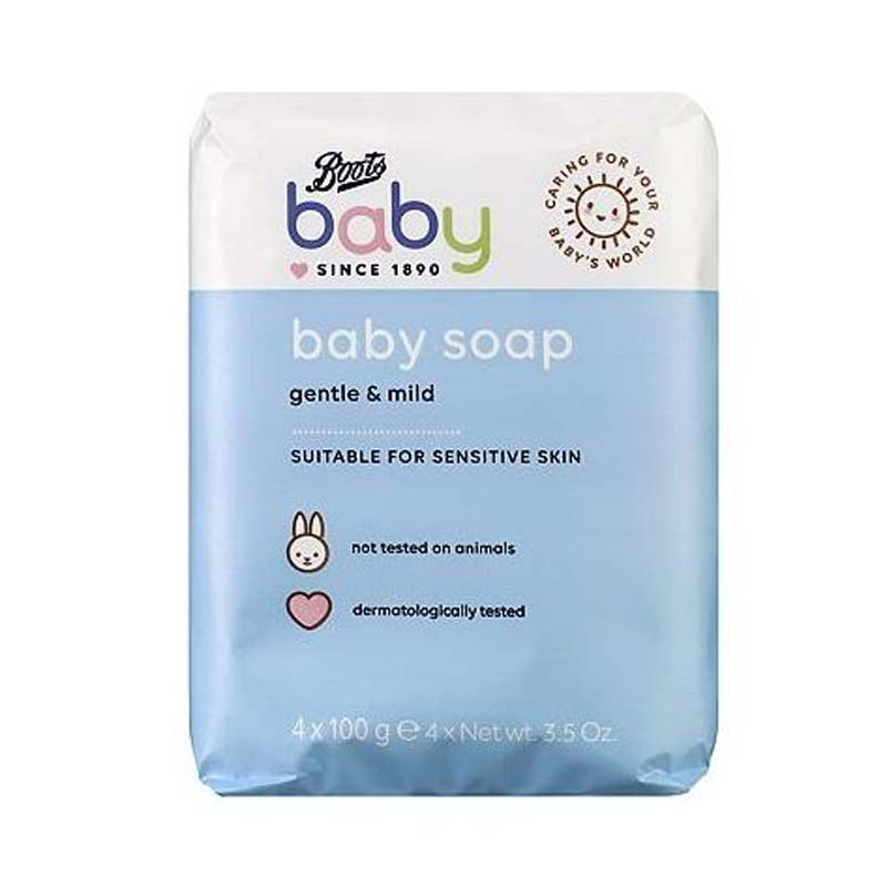 Boots Baby Gentle & Mild Soap 4x100g