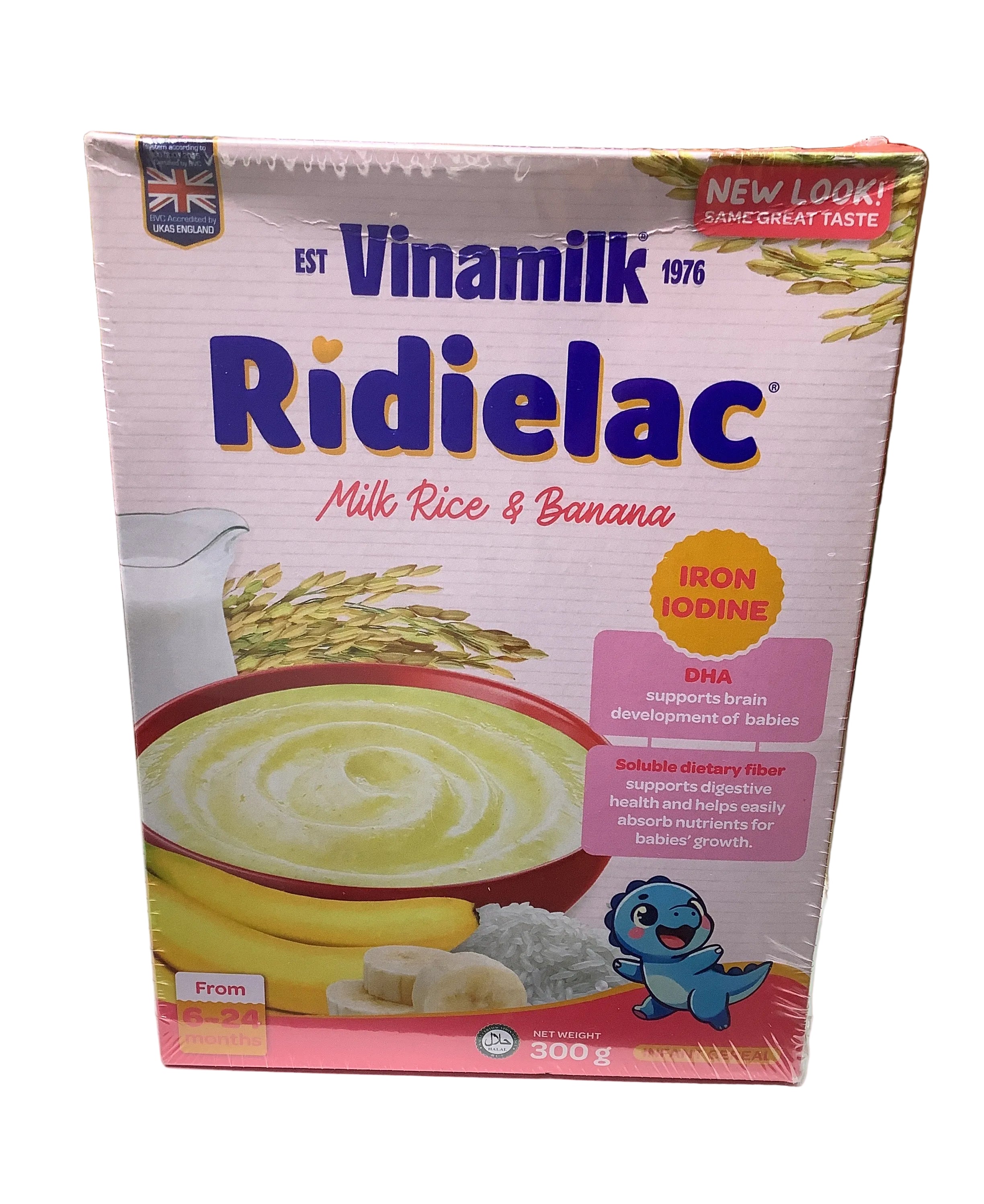 Ridielac Milk Rice & Banana Baby Cereal (6-24months) 300g.