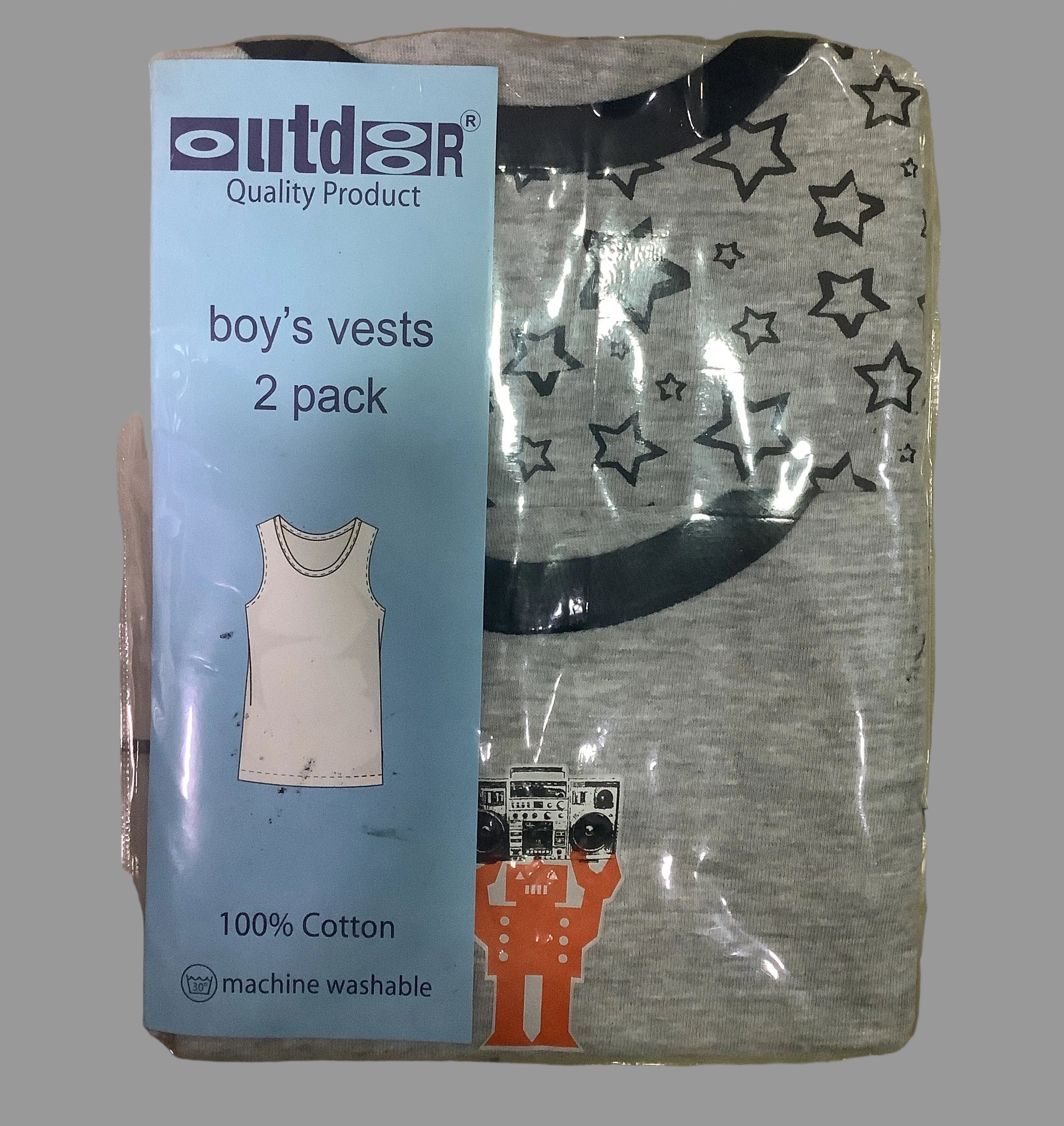 Outdoor Quality Product Boy’s Vest 2pack