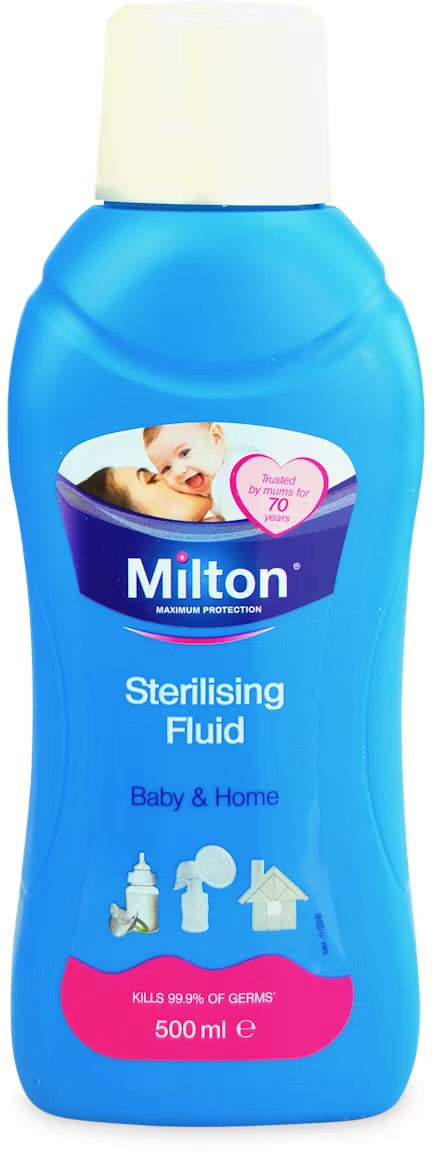 Milton Sterilising Fluid (Baby Bottles & Teats Home Hygiene 500ml).