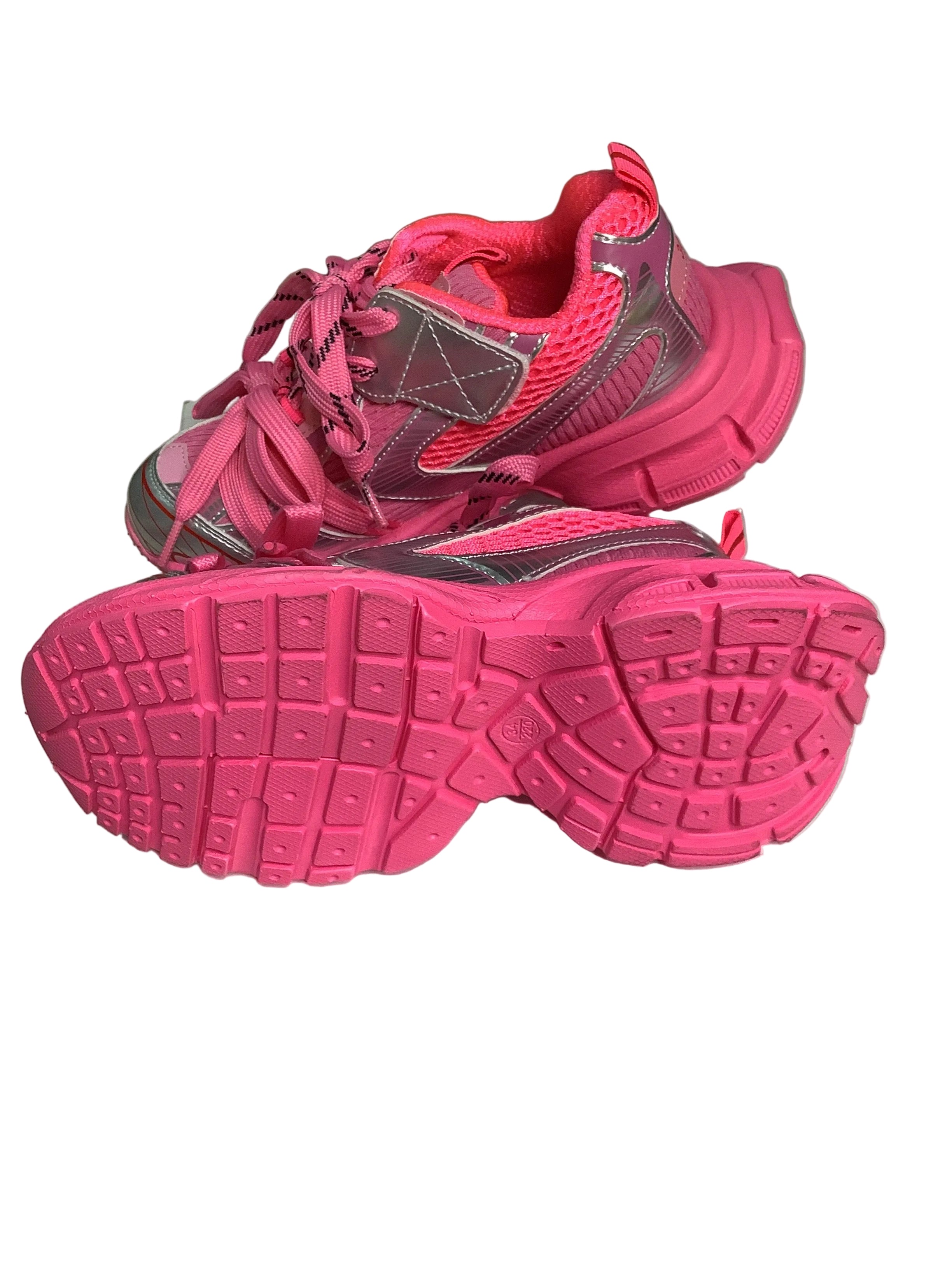 Balenciaga Girls Pink Canvas Sneakes Shoe