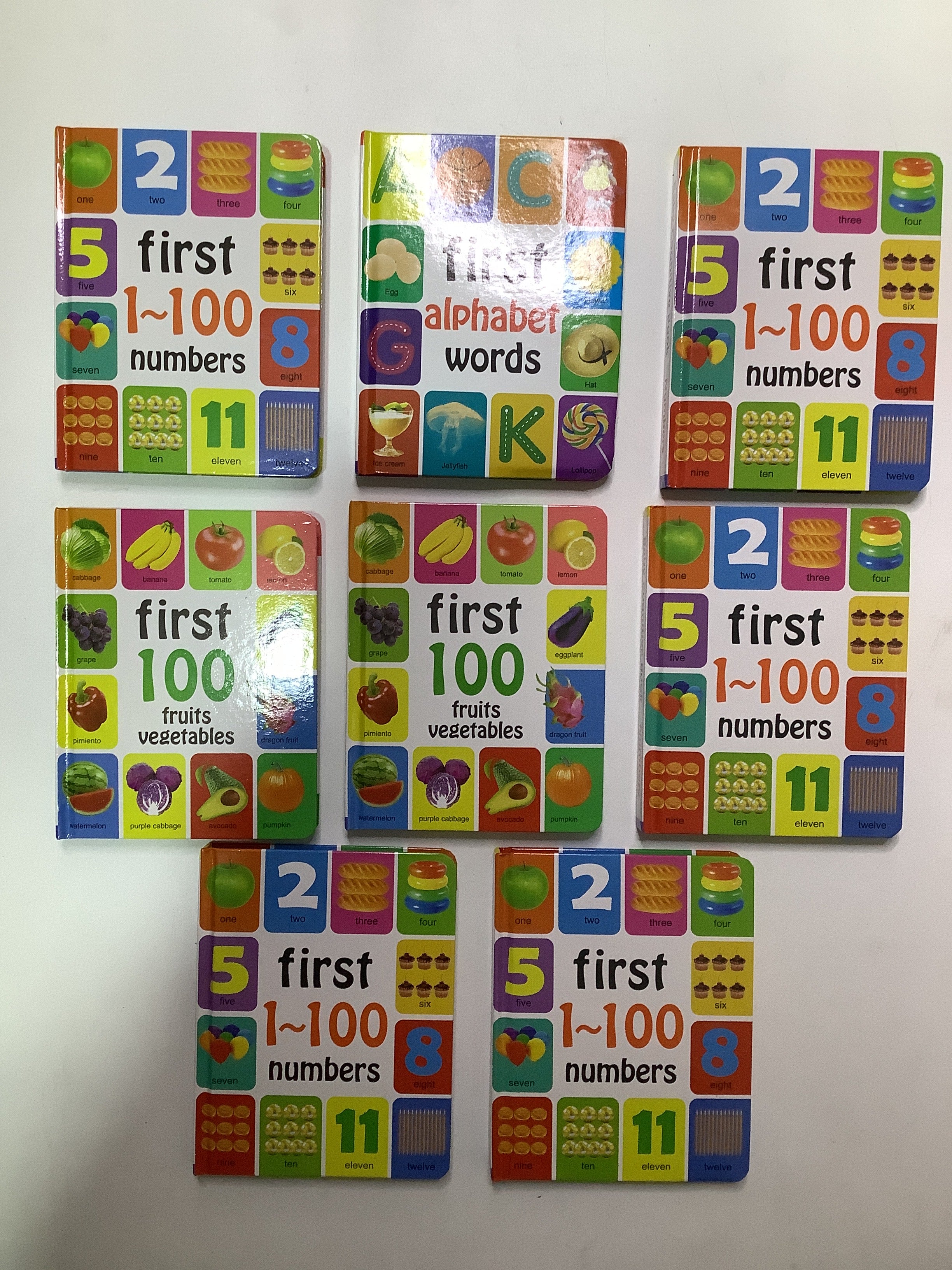 Baby Cognitive Book (First Number/Alphabet Words) ABC Words.