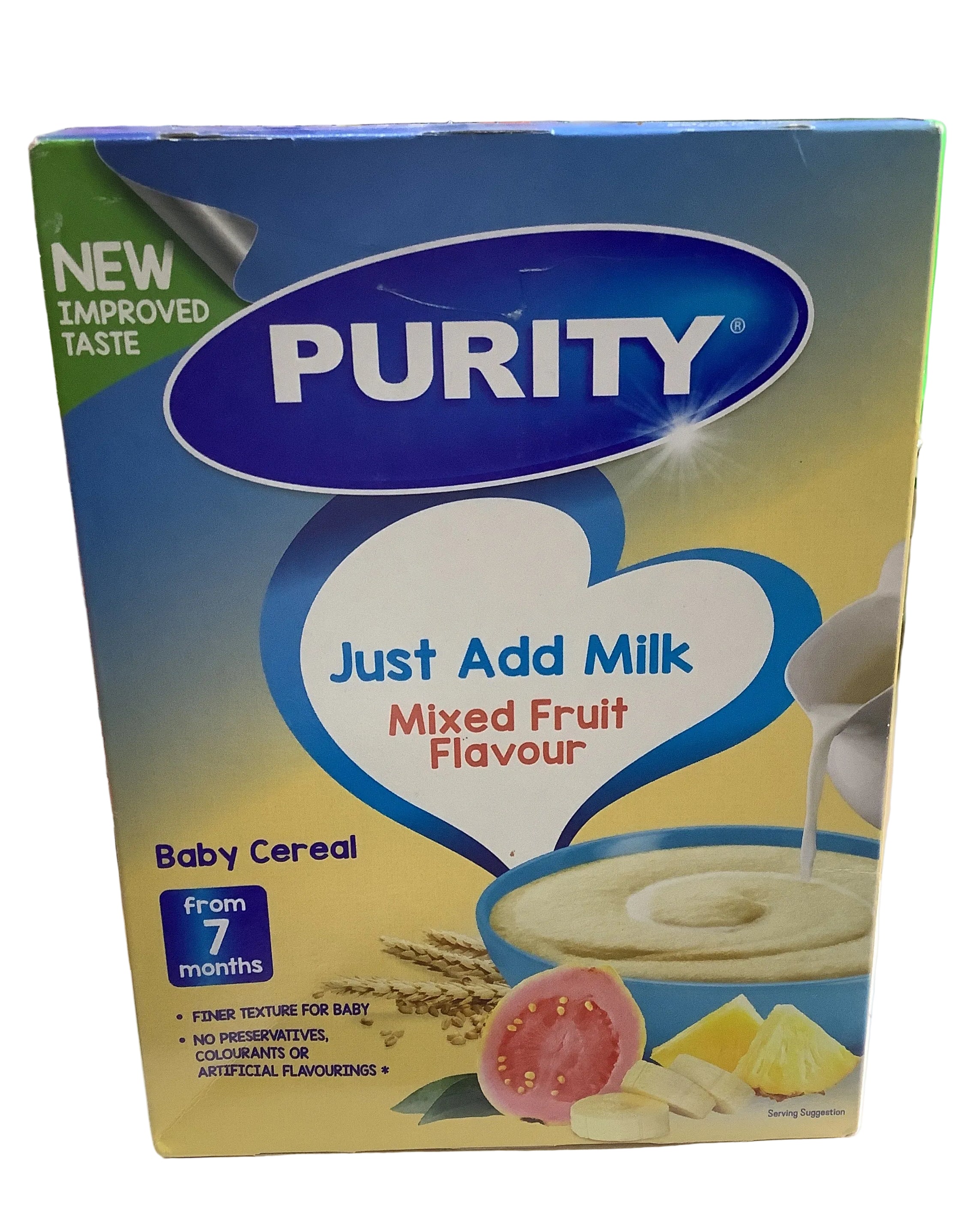 Purity Mixed Fruit Flavour Baby Cereal 200g.
