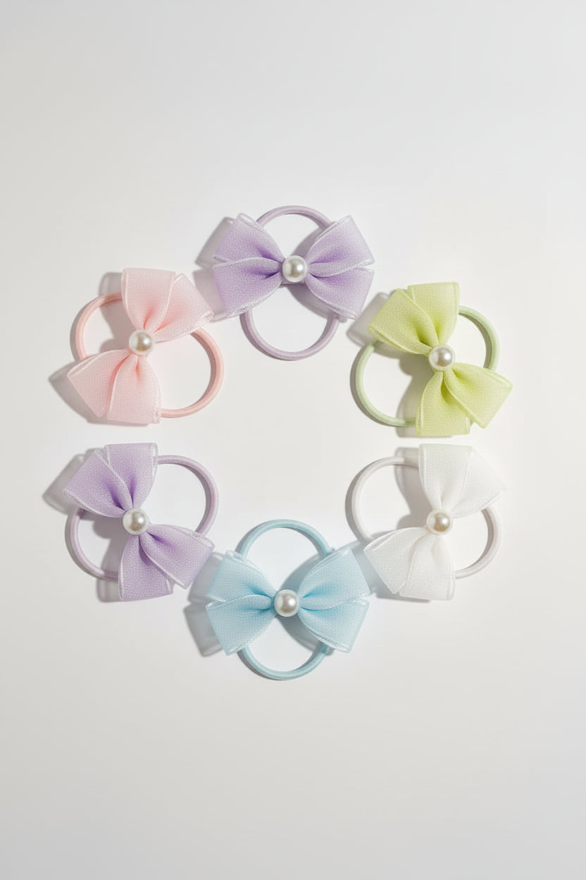 Huayingbingfen Flower Colorful Girls Hair Bead.