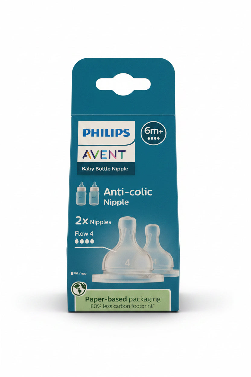 Philips Avent Anti-Colic Baby Bottle Nipple 2in1 Pack (6m+)