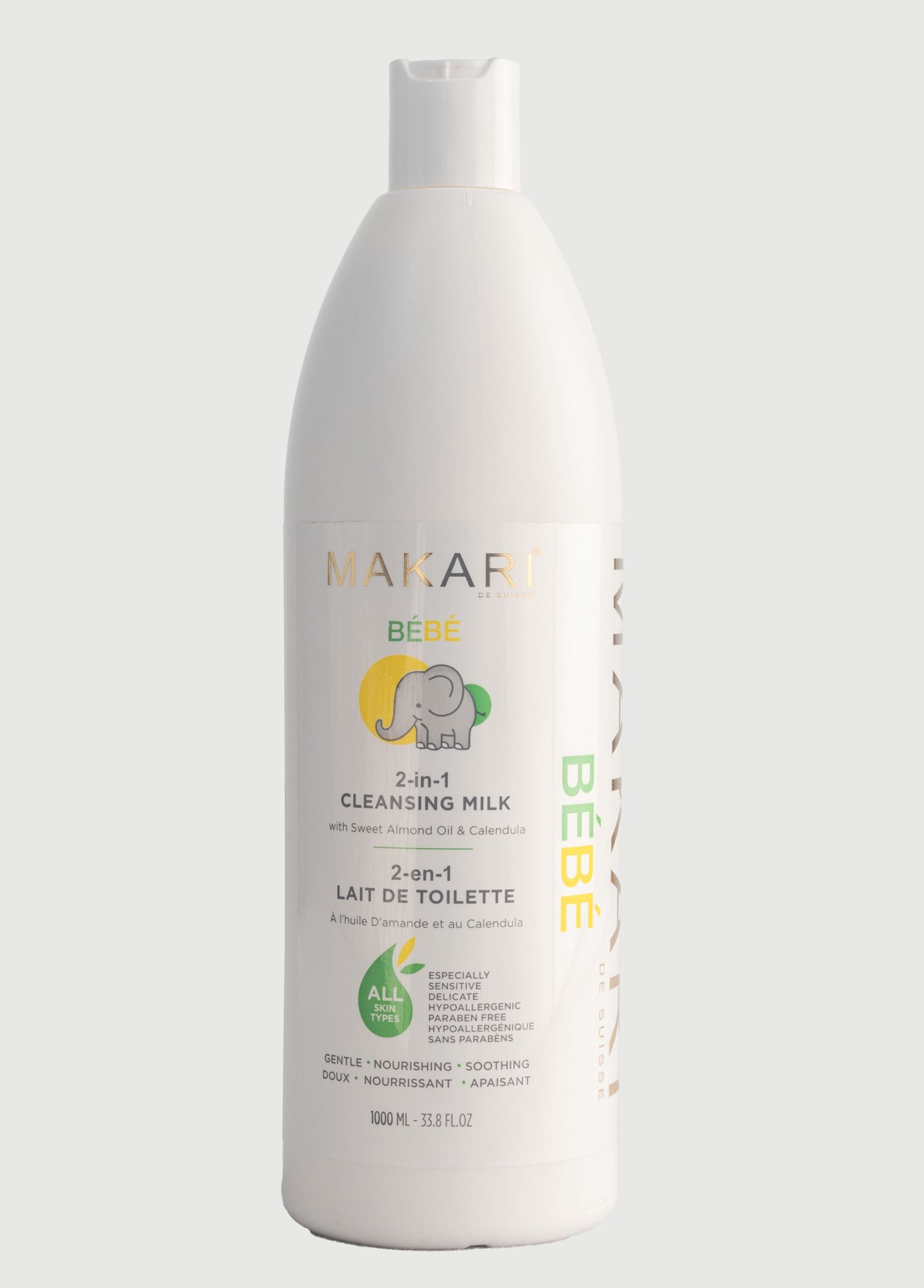 Makari De Suisse Bebe 2-in-1 Cleansing Milk. 1000ml.