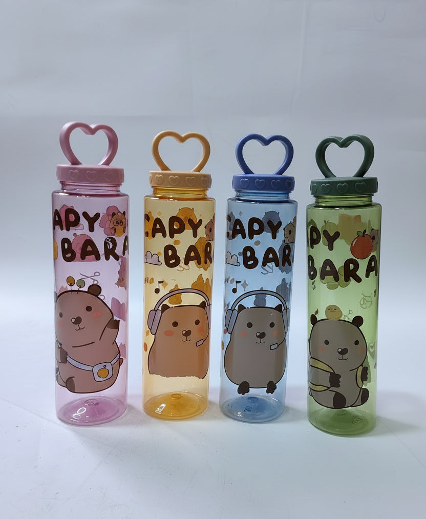Capy Bara Transparent Water Bottle.
