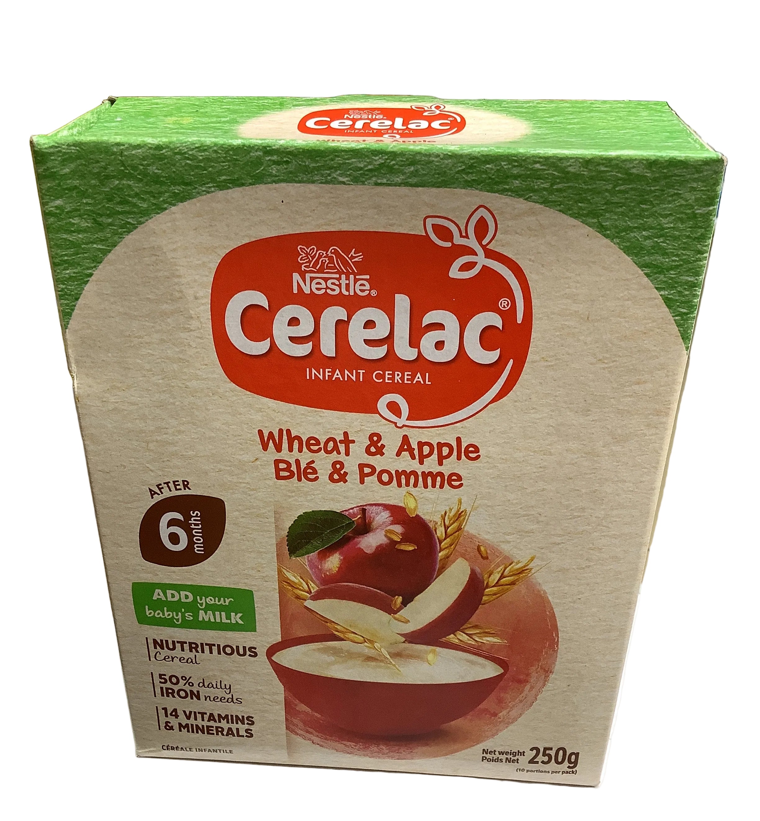 Nestle Cerelac Infant Wheat & Apple Cereal 250g(After 6months)