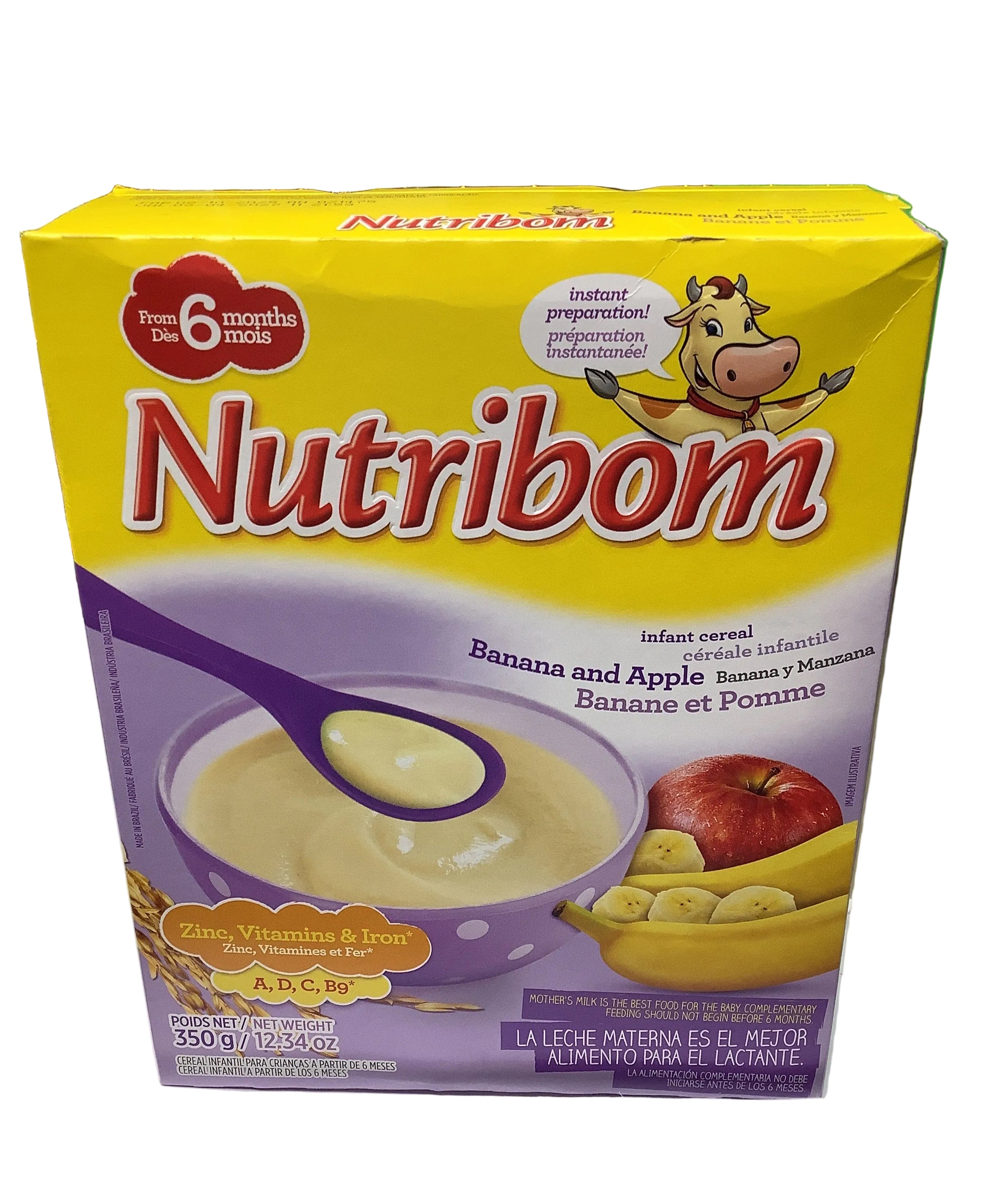 Nutribom Banana and Apple Baby Cereal(350g)