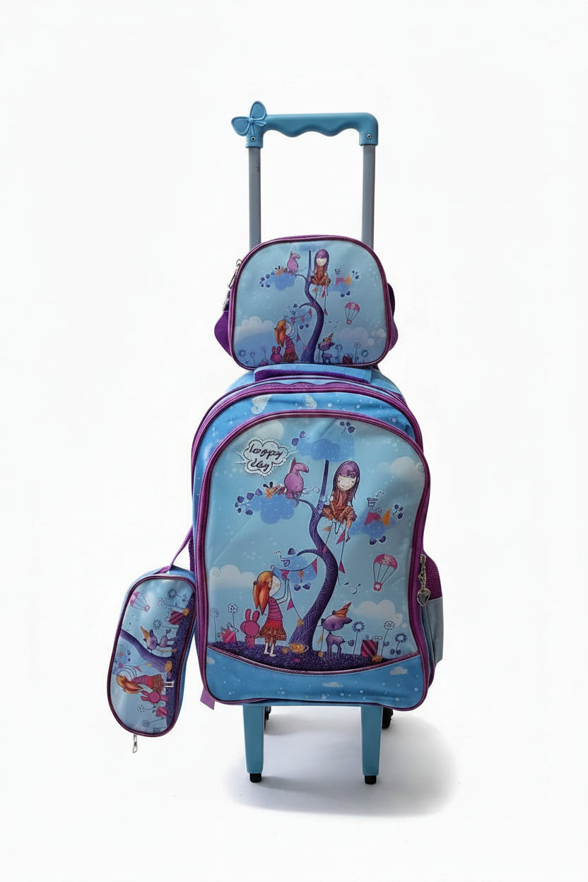 Happy Day Back To School 3in1 Trolley Bag.