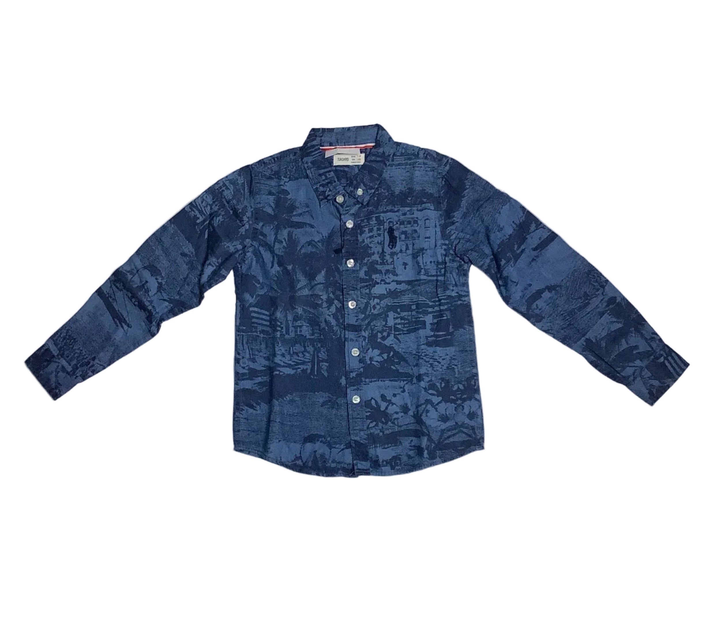 Tiaghrb Kids Long Sleeve Shirt(Style:ELM-140)