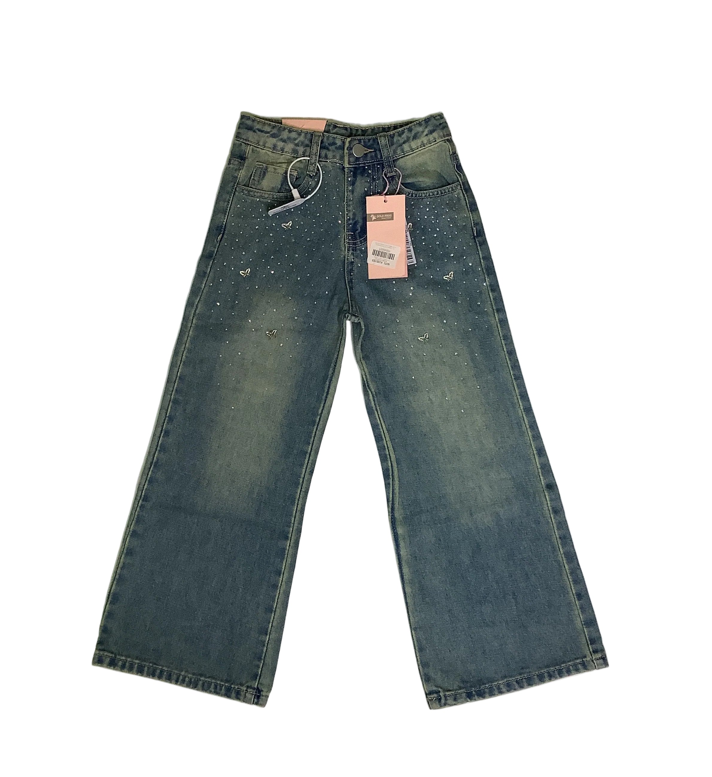 Gold Frog Design Vogue Jean Trouser.