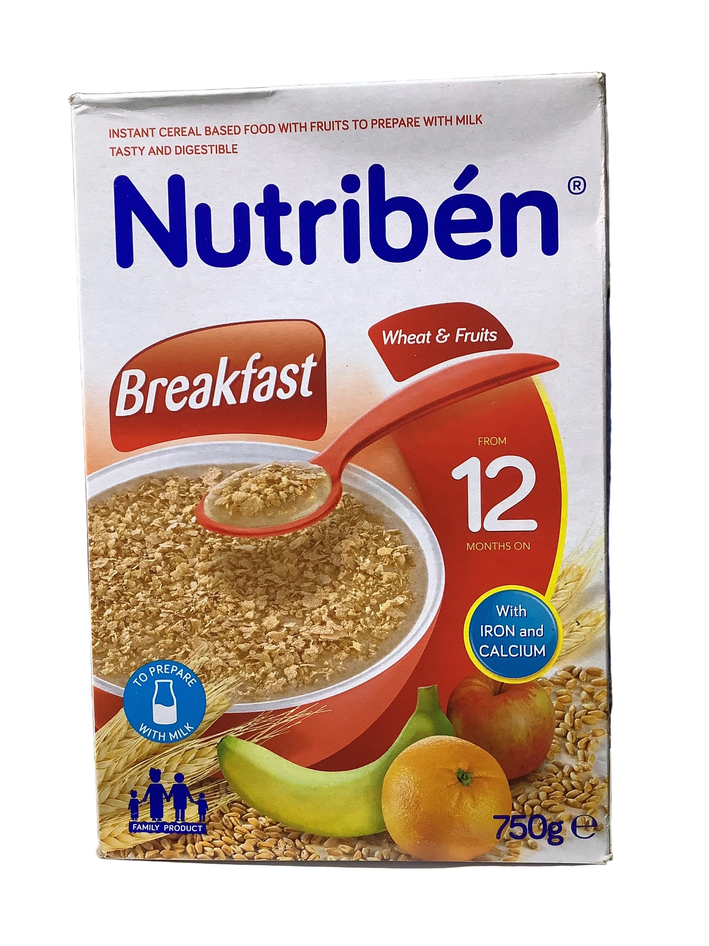 Nutriben Wheat & Fruits Breakfast Cereal 750g (12 Months On)