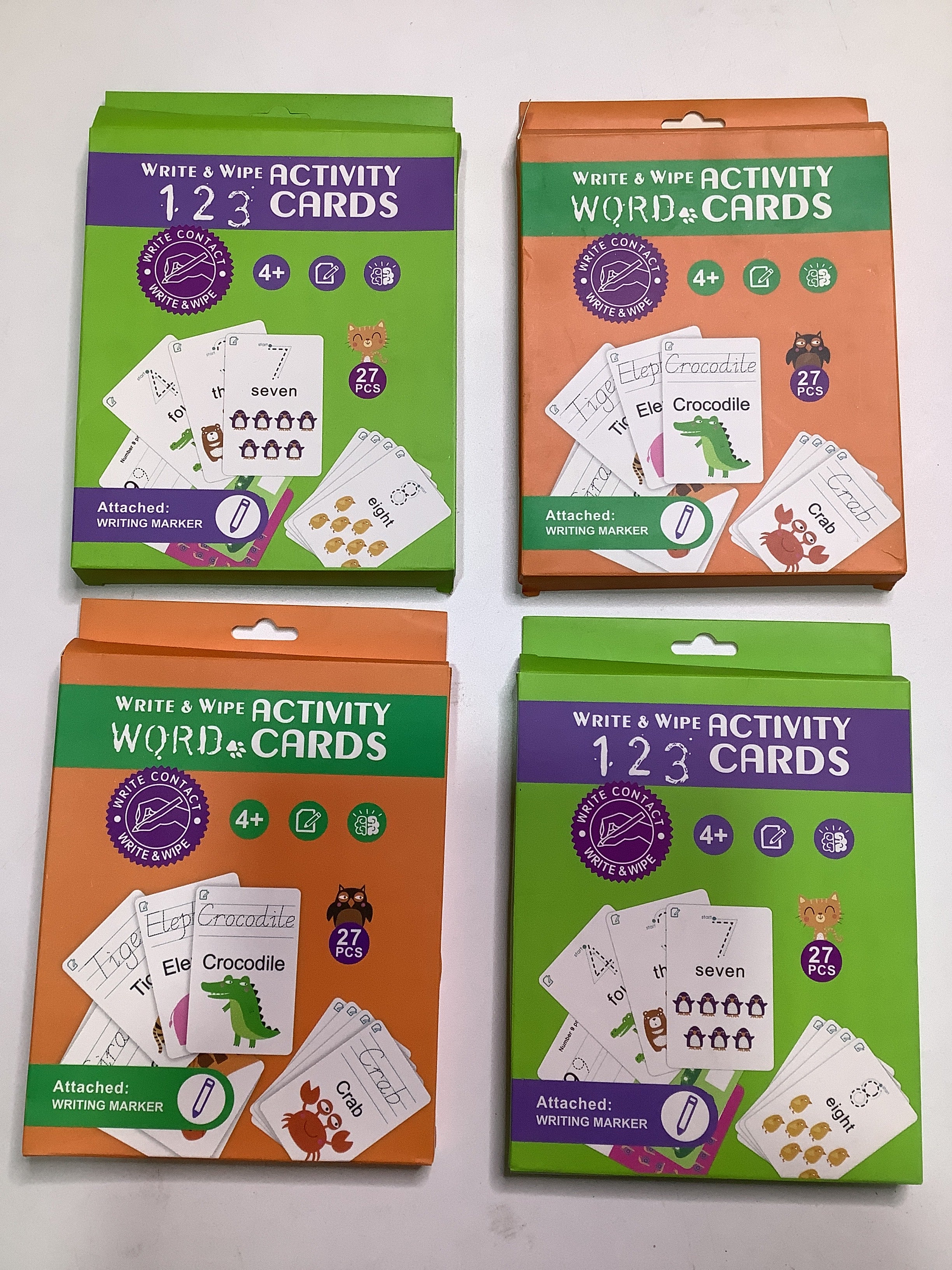 Write & Wipe Activity Cards