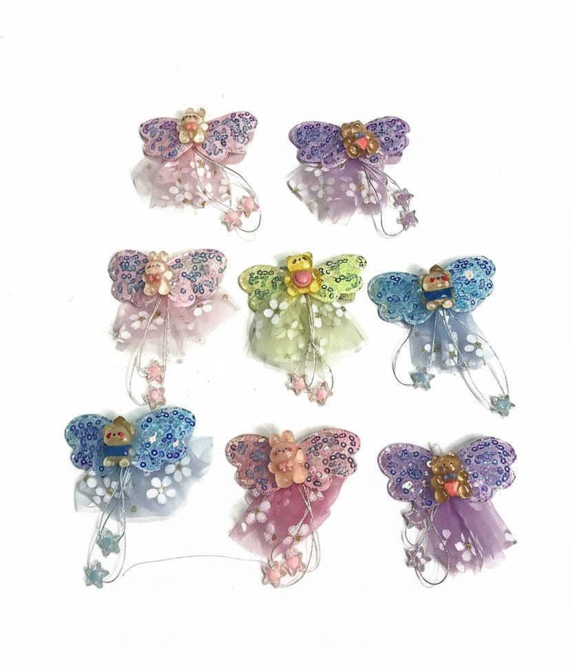 Huayingbingfen Flower Colourful Girl's Hair pin