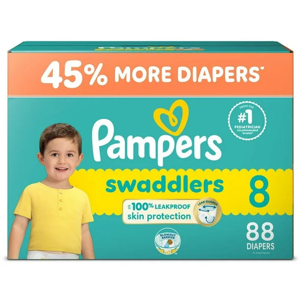 Pampers Size 8.