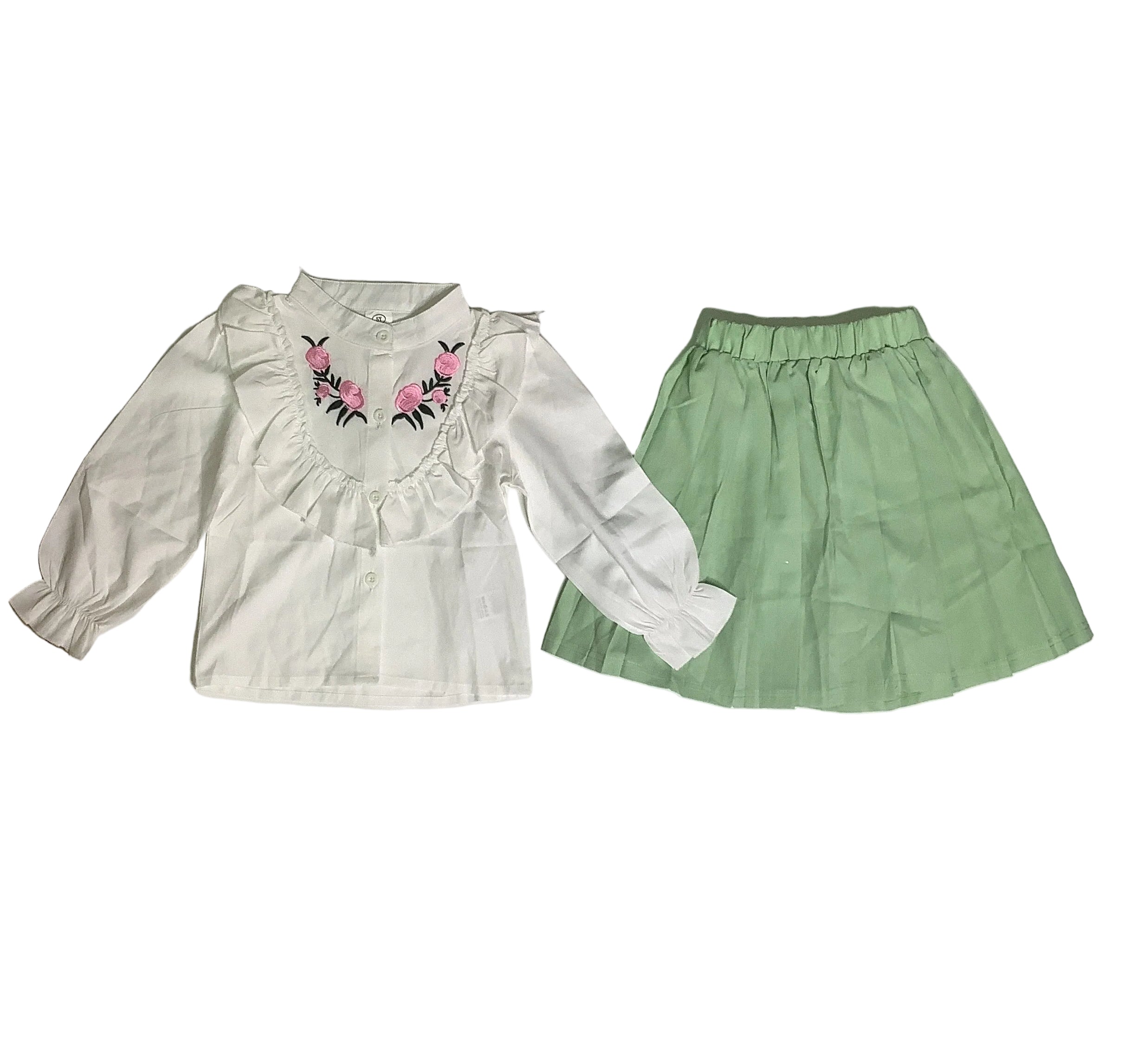 Flower design girls 2 piece set