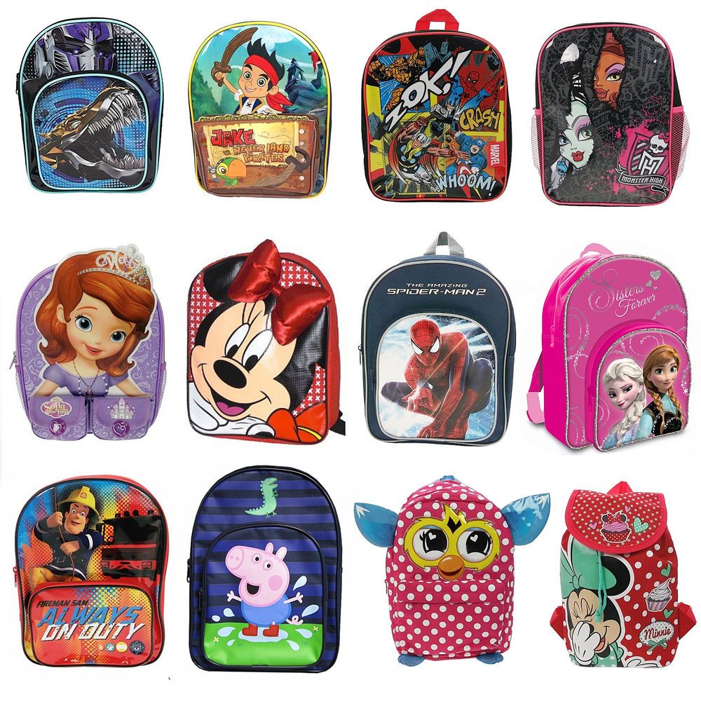 Character-Themed Kids’ School Bag