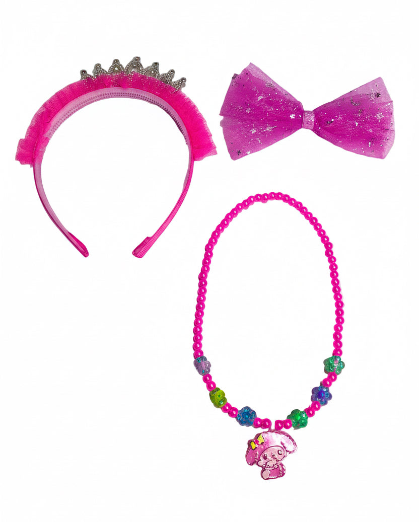 Princess Pretty Girl hair Bend with necklace (tiara)