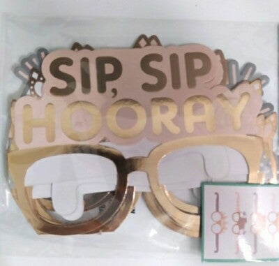Sip, sip hooray Paper Glasses