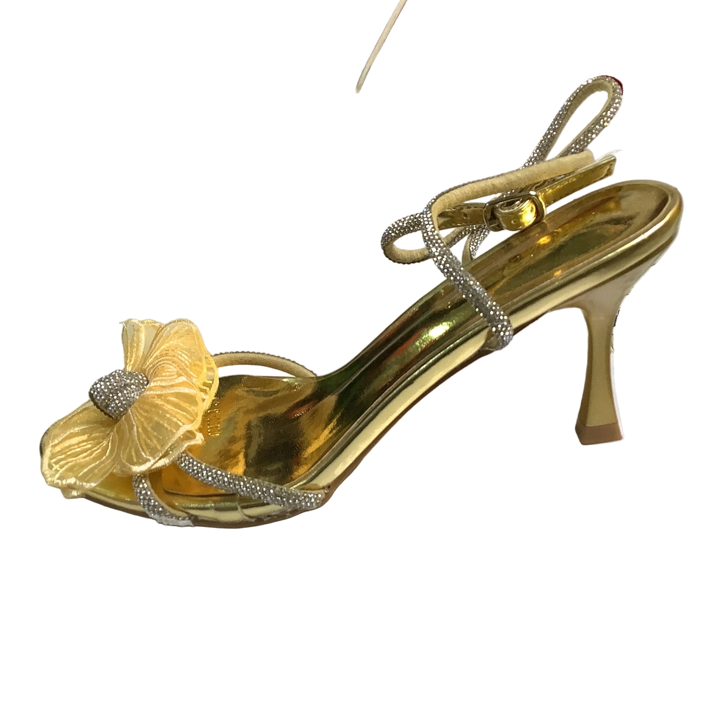 Public Desire Girl's Gold Sandal Heel.