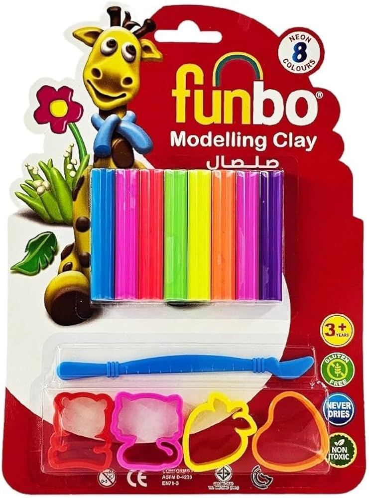 Funbo Modelling Clay 8 Colours
