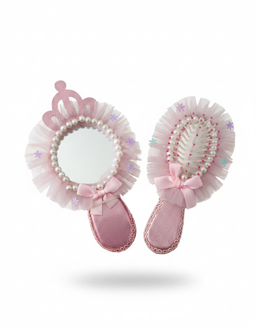 Raindo Girl Set Mirror And Hair Brush