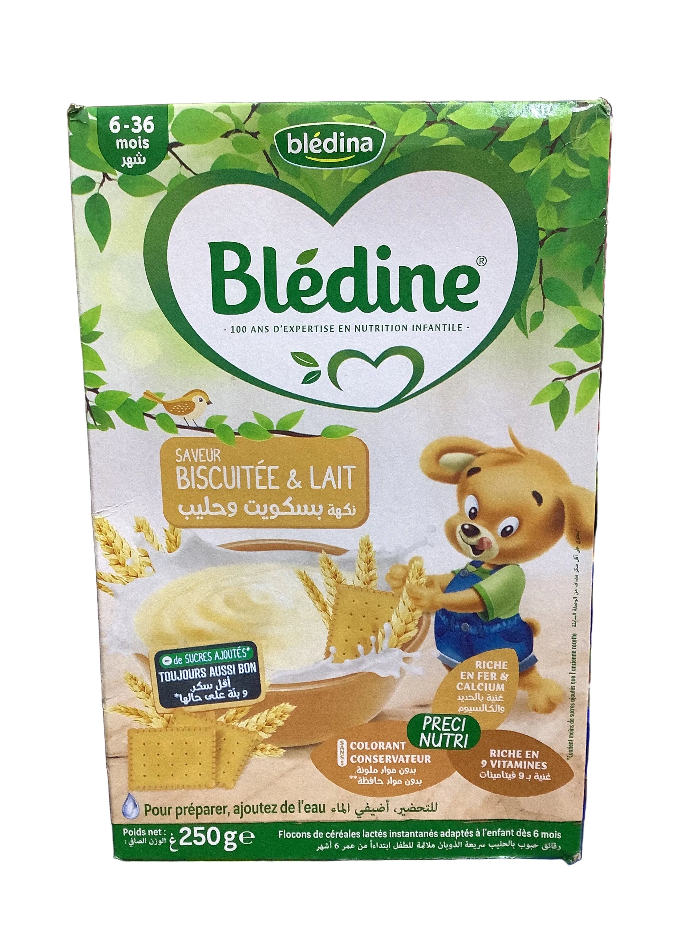 Bledine Biscuitee & Lait Cereal 250g(6-36months)