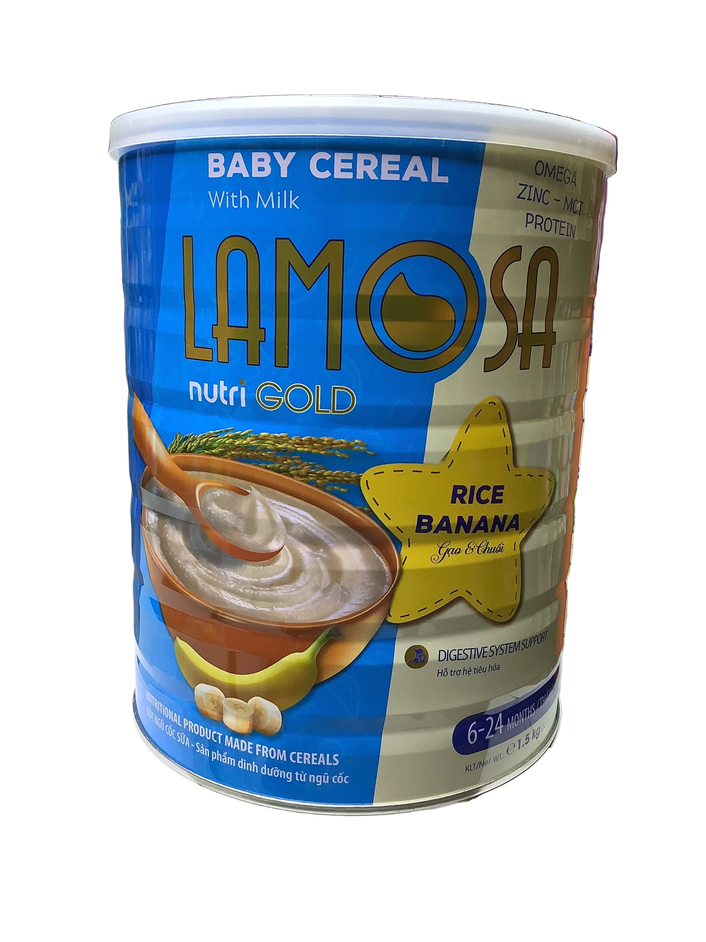 Lamosa Rice Banana Baby Cereal 1.5kg (6-24 Months)