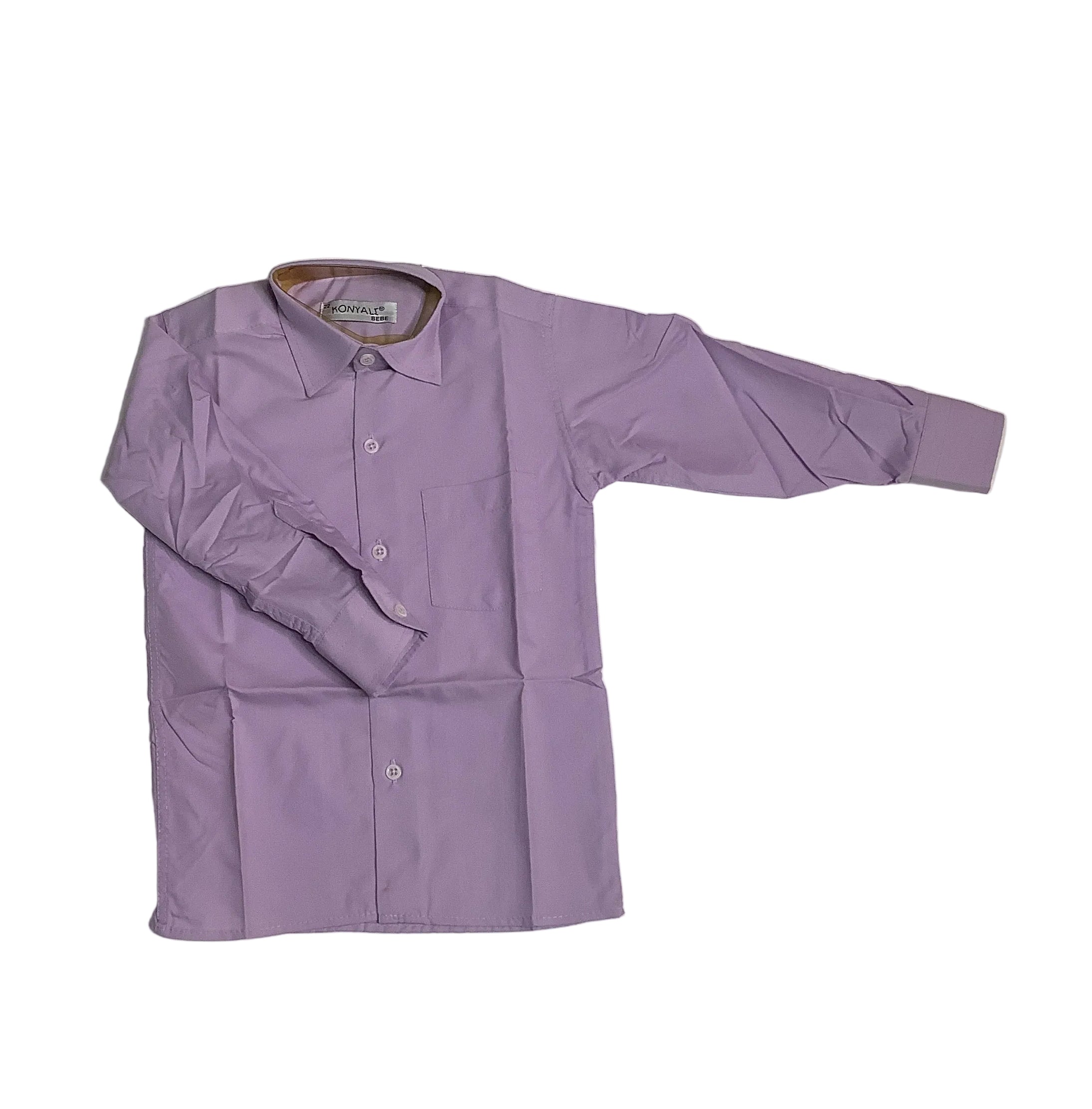 Konyali BeBe Plain Long Sleeve Shirt