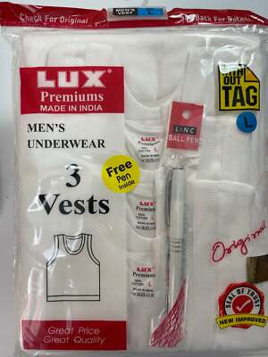 Lux Premium Men’s Underwear 3Vests