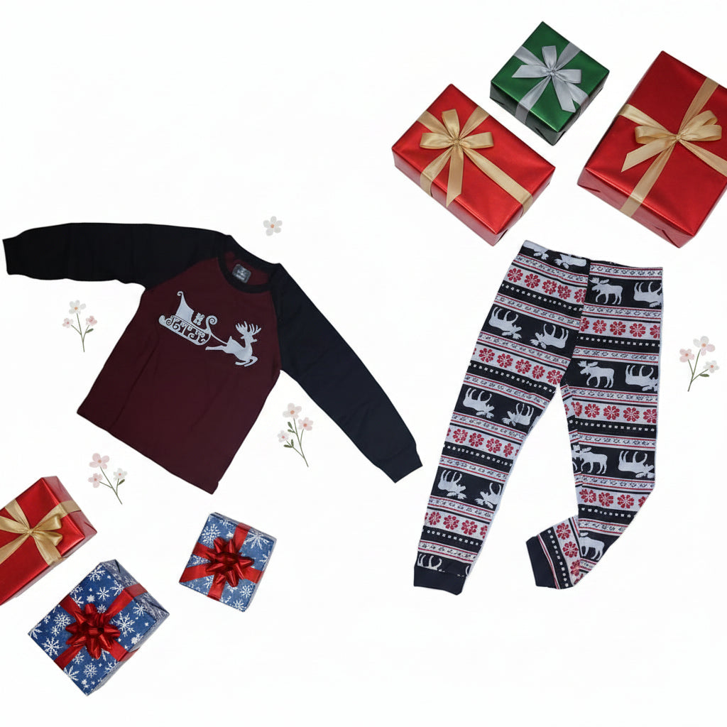 Caluby Christmas Pyjamas.