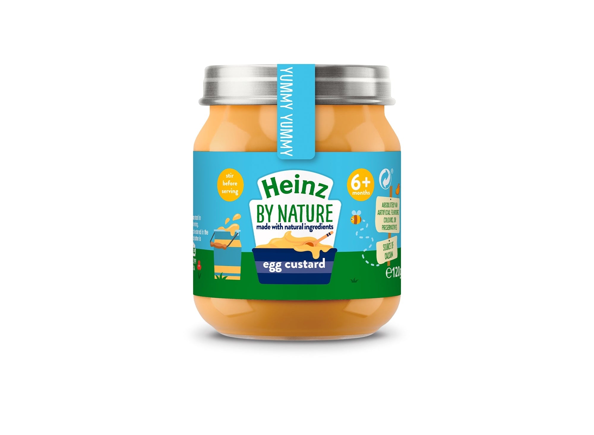 Heinz By Nature Egg Custard Yoghurt 120g(Single)