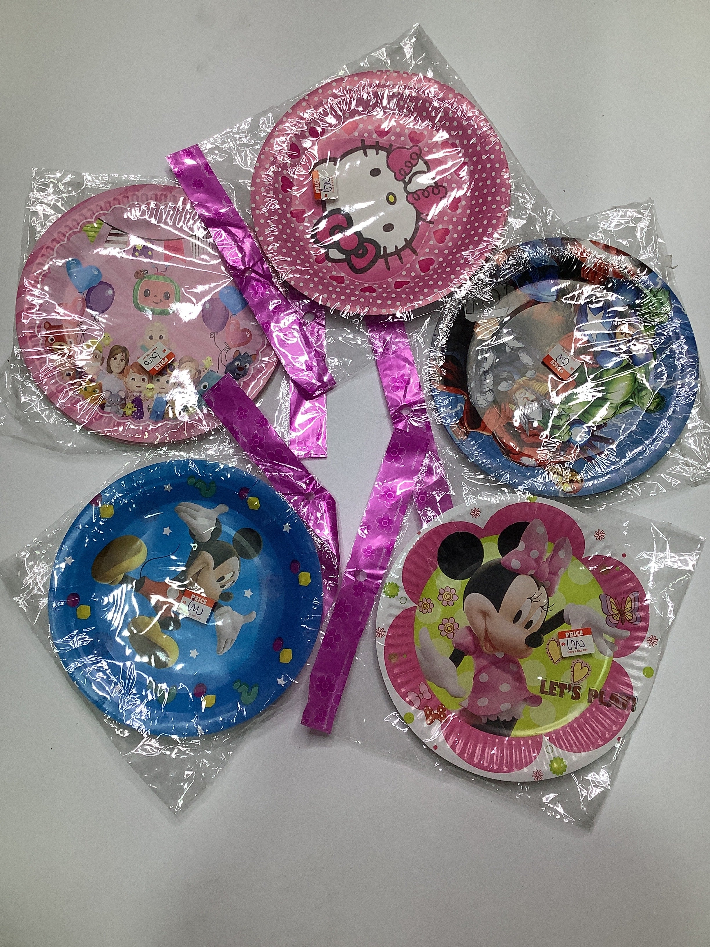 Character Disposable Plates (Small)
