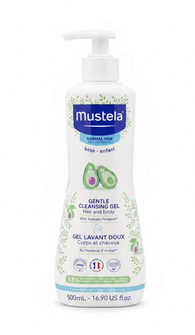 Mustela Normal Skin Gentle Cleansing Gel U.S Hair and Body With Avocado 500ml