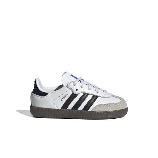 Adidas Samba White & Black Canvas Sneakers
