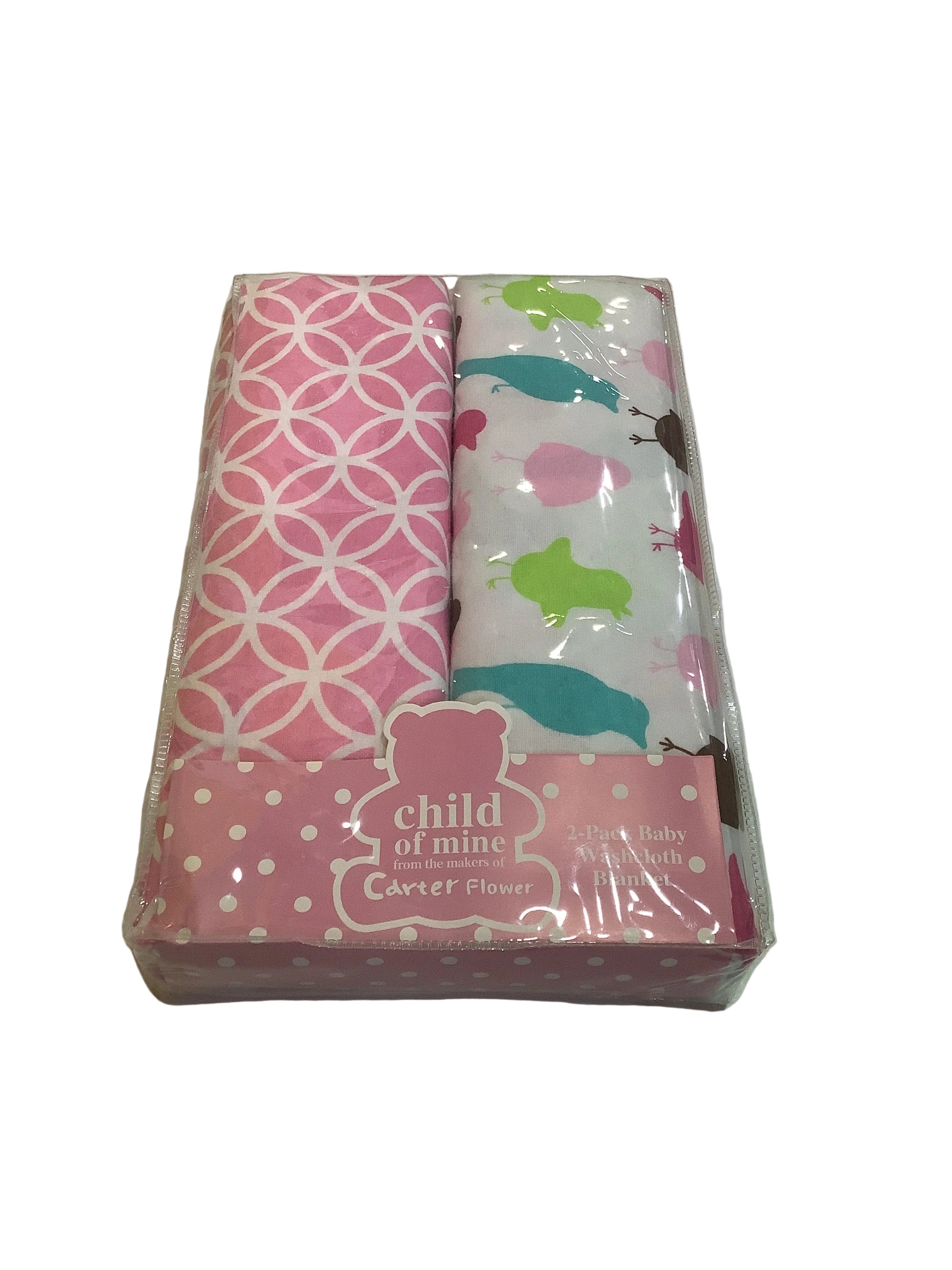 Child Of Mine Carter's Baby Washcloth Blanket (2in1 pack)\carterliebe blanket