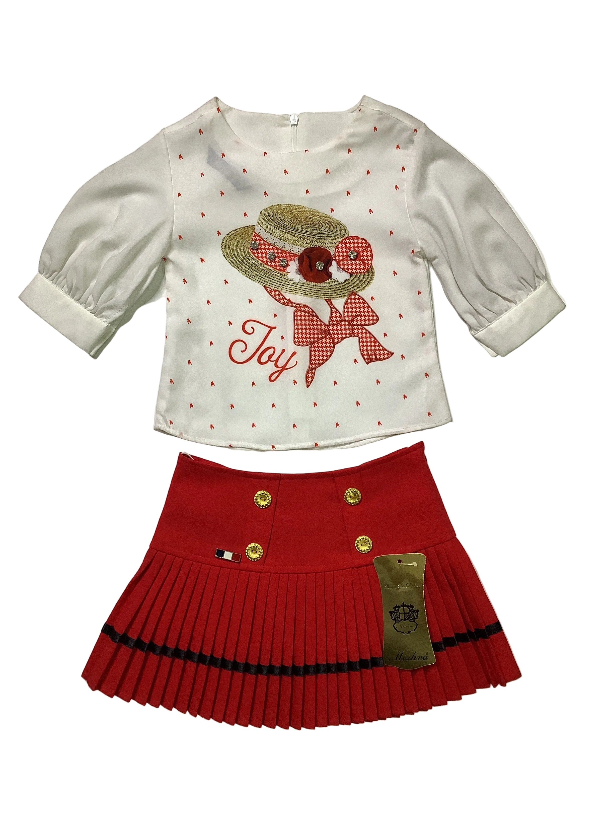 Misslina Rose Girls 2 Piece Set Skirt & Top