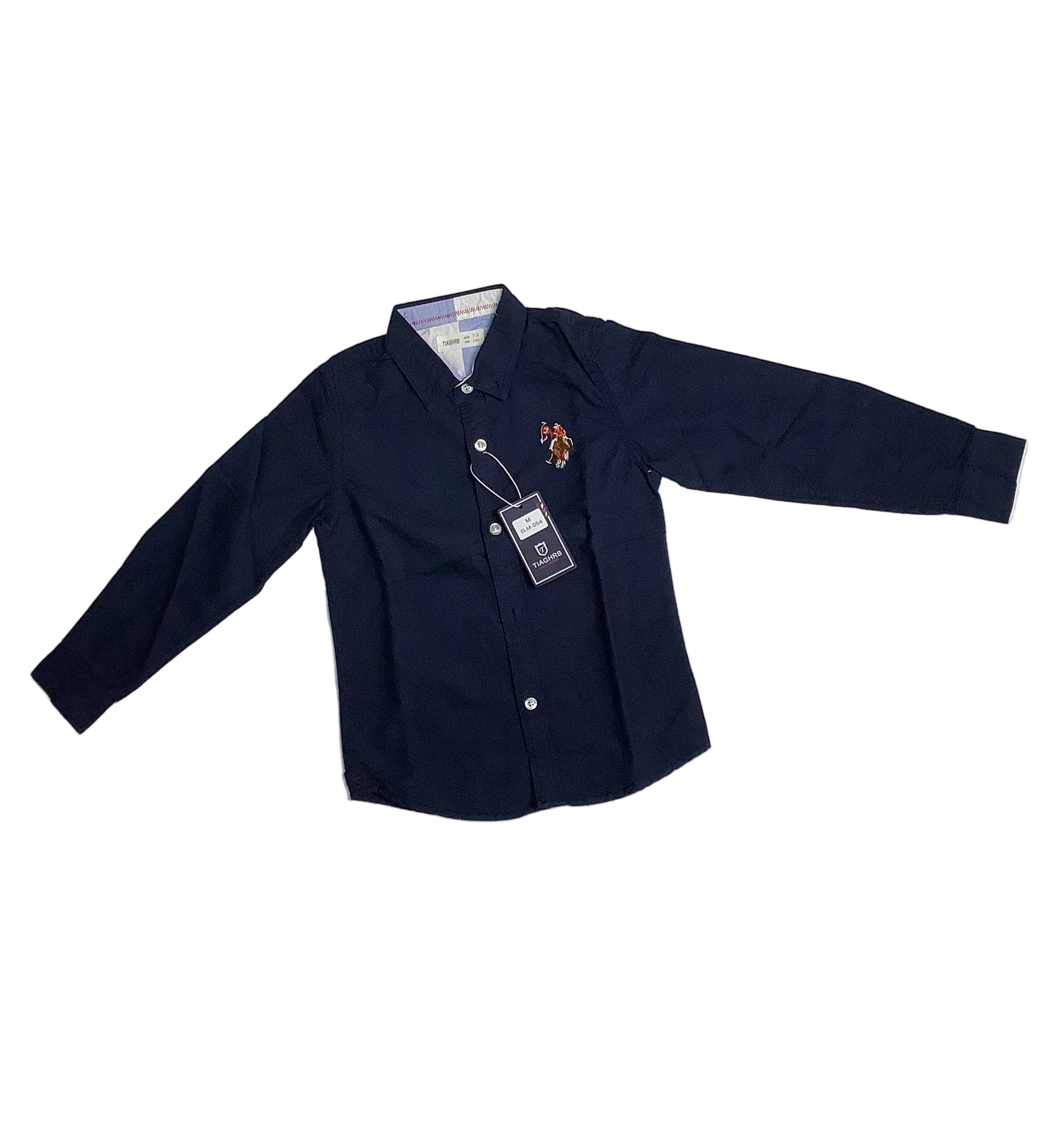 Tiaghrb Kids Long Sleeve Shirt(Style:ELM-054)