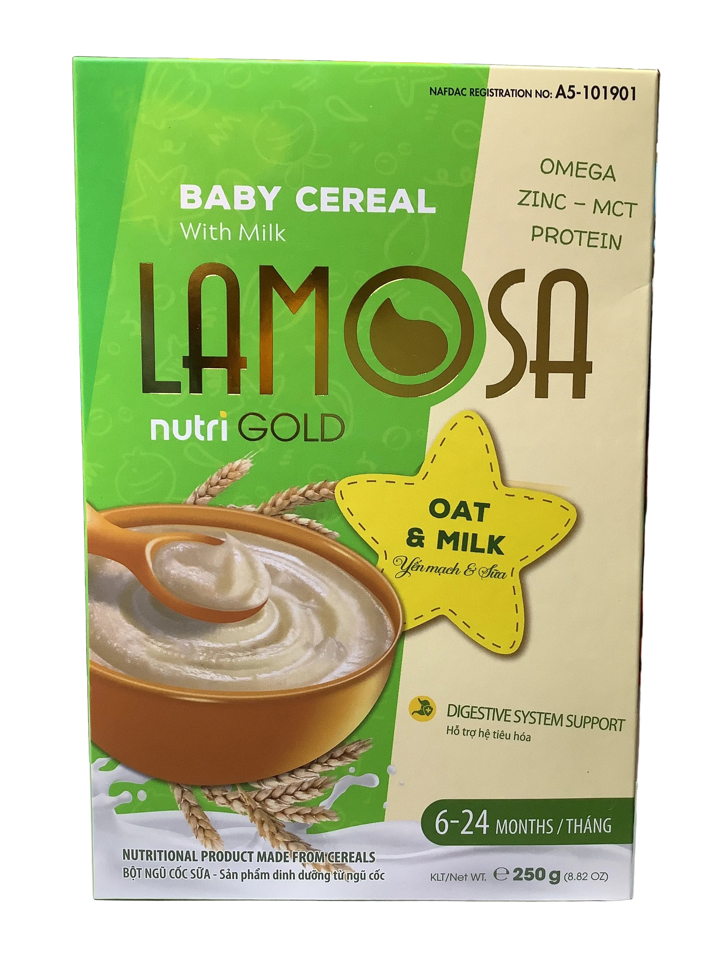 Lamosa Nutri Gold Oat & Milk 250g (6-24 Months)