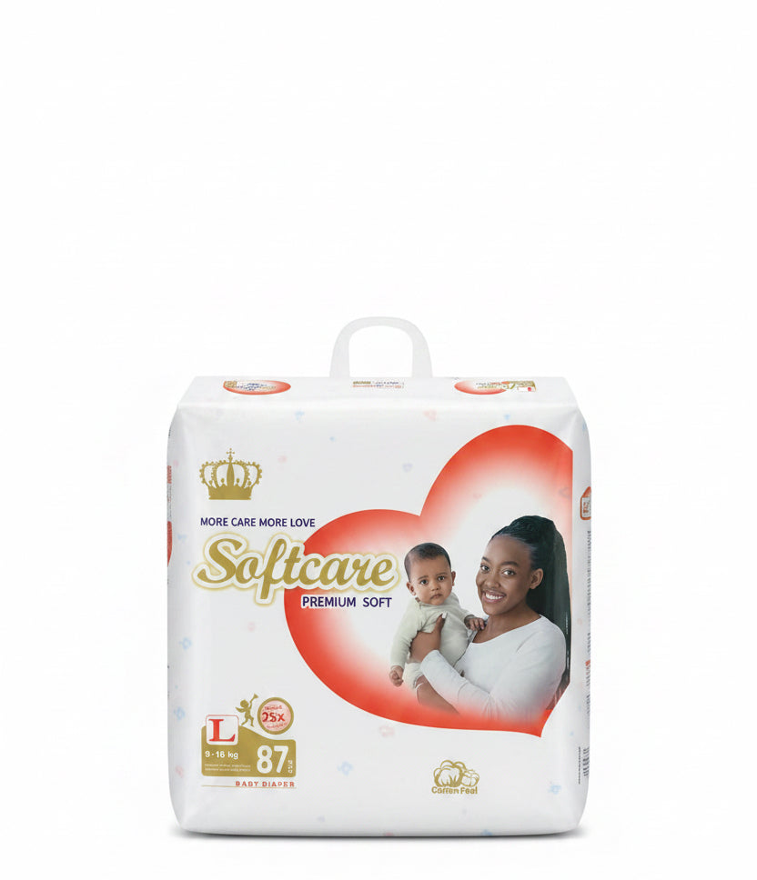 Softcare Diaper Large 9-16kg(87pcs)
