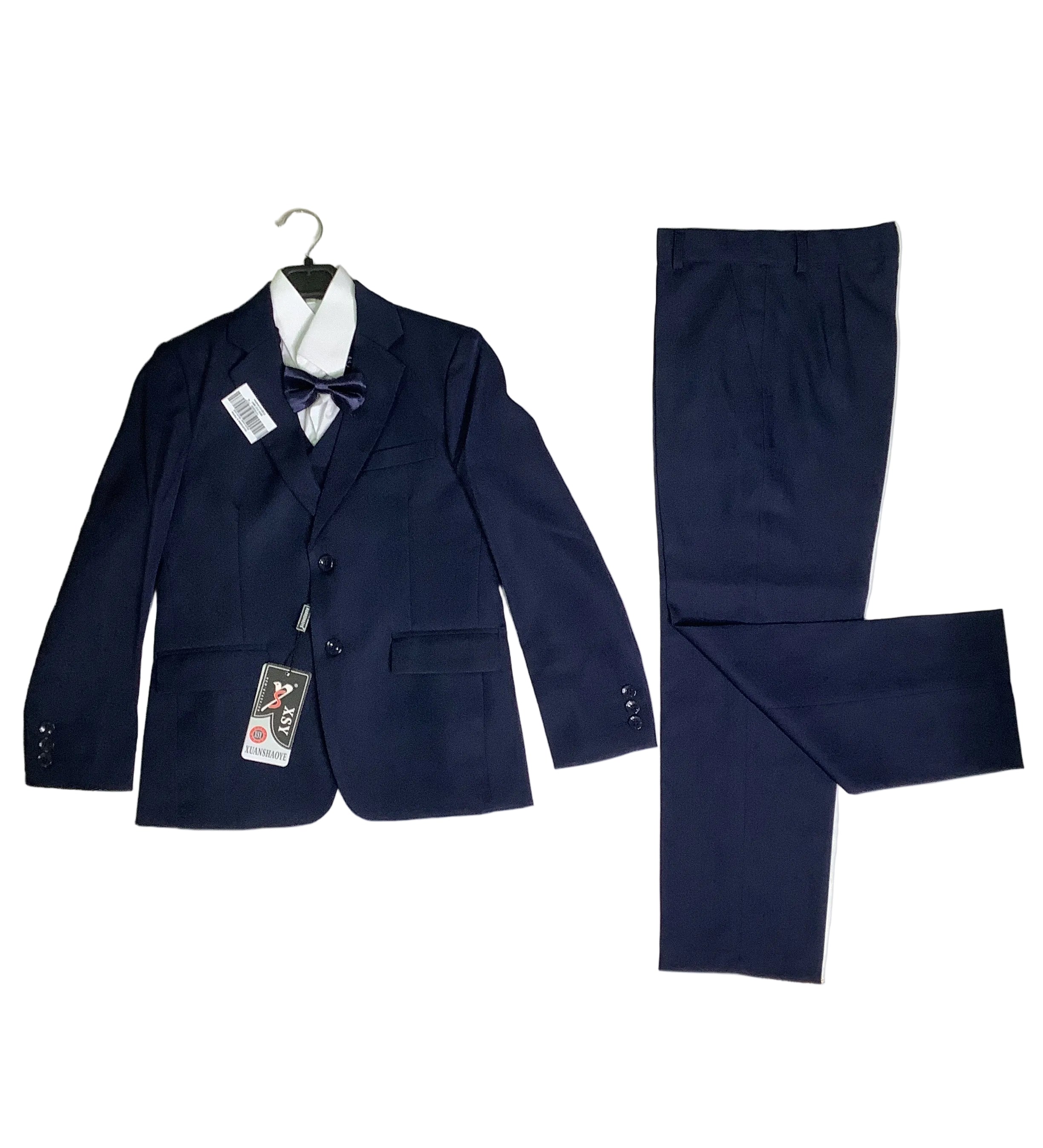 Xuanshaoye Plain Navy Blue Boy's Suits.