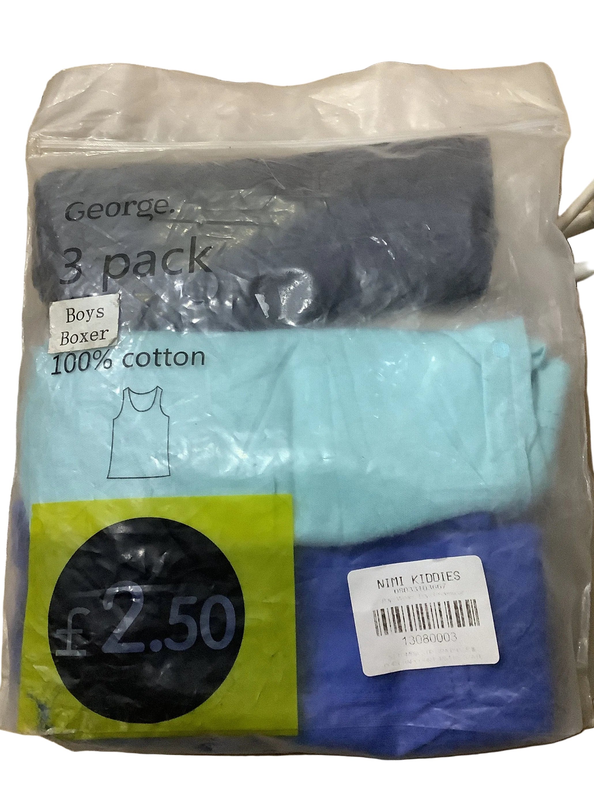Boys George boxers 3in1 pack