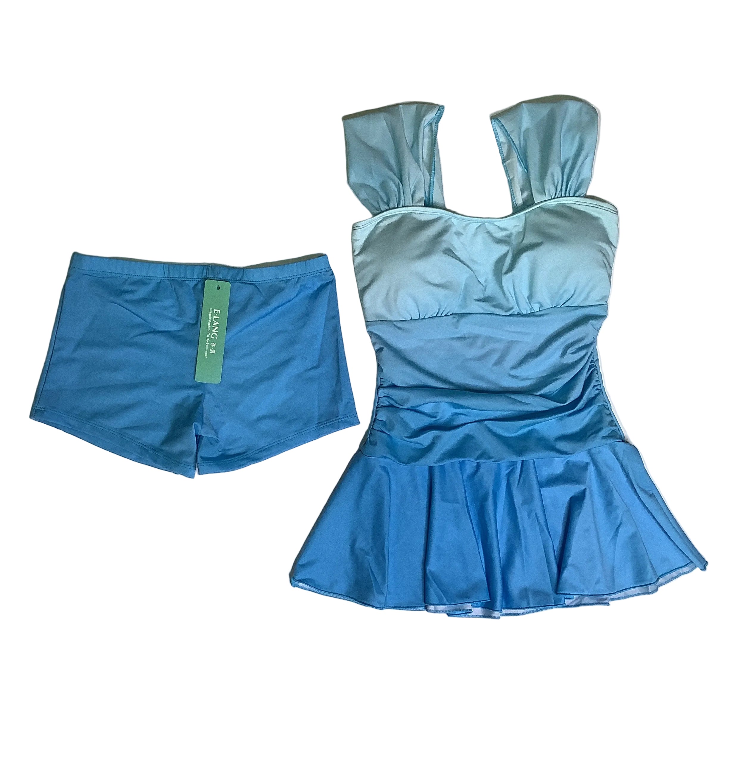 E.Lang Classic Fashion Girls Swimsuit 2 piece Set