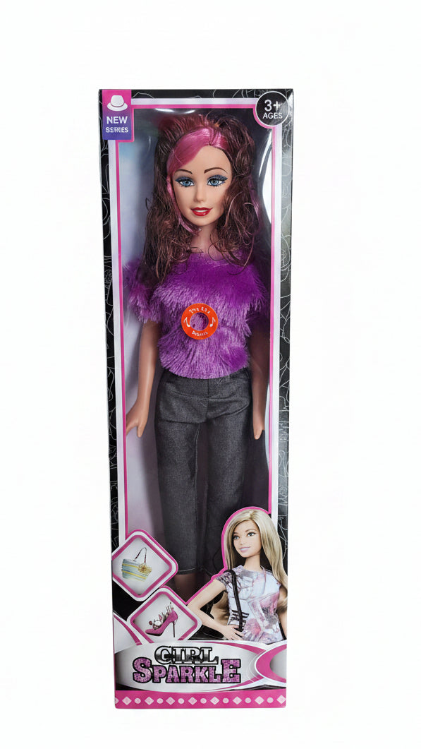 Girl Sparkle Fashion Doll 3yrs+