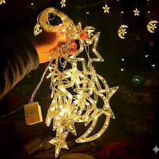Star & Mood Dripping Christmas Light Deco