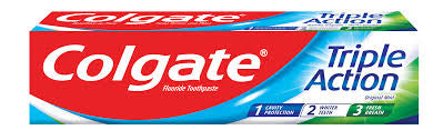 Colgate Flouride Toothpaste (Triple Action).